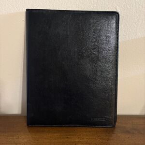 At A Glance Junior Portfolio Folder Business A5 Organizer Black 12X10